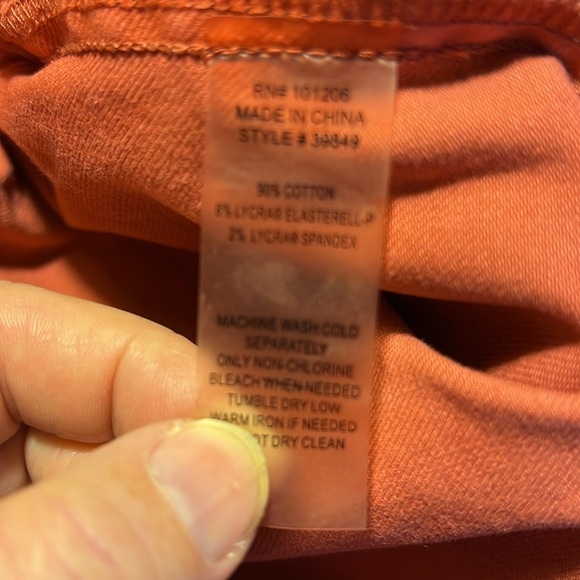 Soft Surroundings Burnt Orange Pull-On Pants PM - Picture 7 of 7